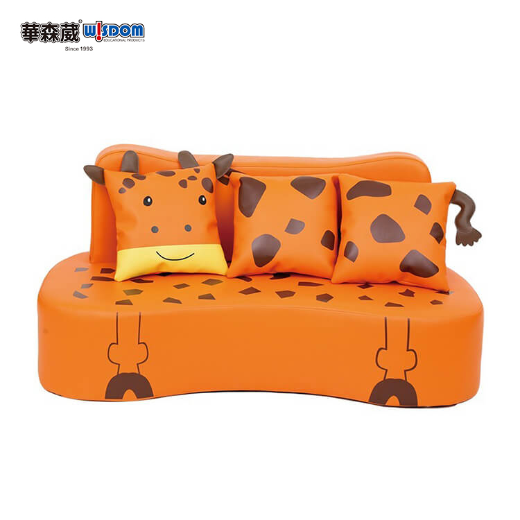 三人动物沙发-长颈鹿