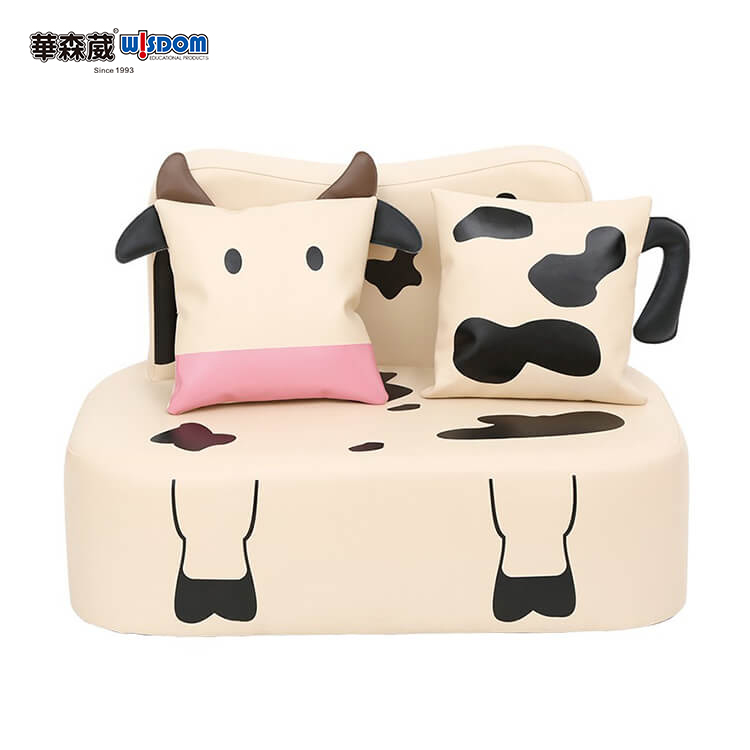 双人动物沙发-乳牛